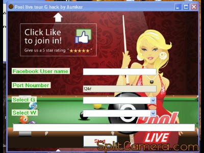 برنامجين لاختراق pool live tour password