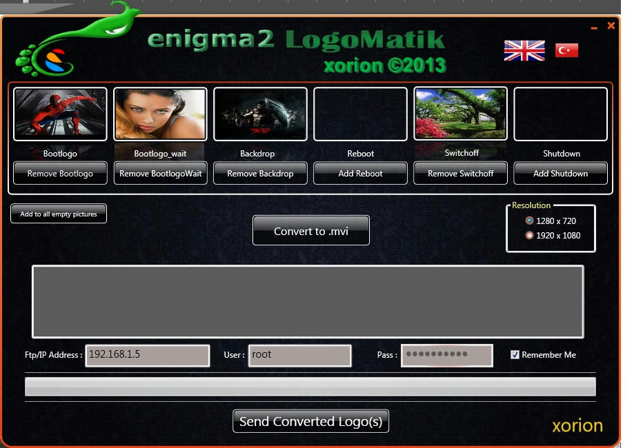 Enigma2 BootLogo Program 2013 - xorion