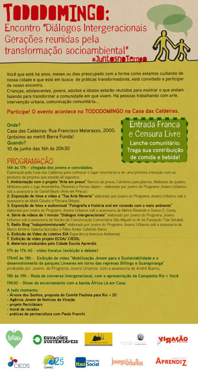 Diálogos intergeracionais Diálogos intergeracionais