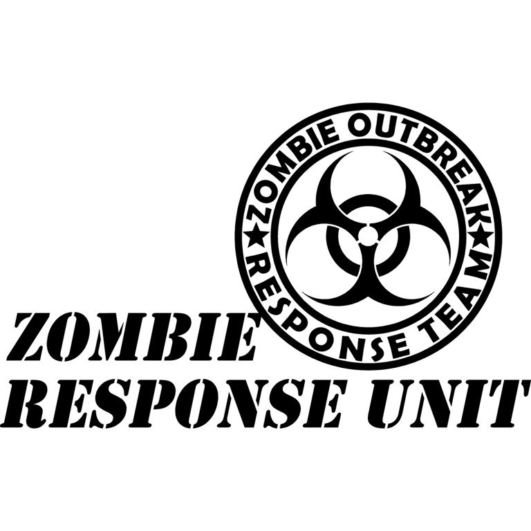Zombie Outbreak Response Team Response Unit Vehicle Car Sticker Decal