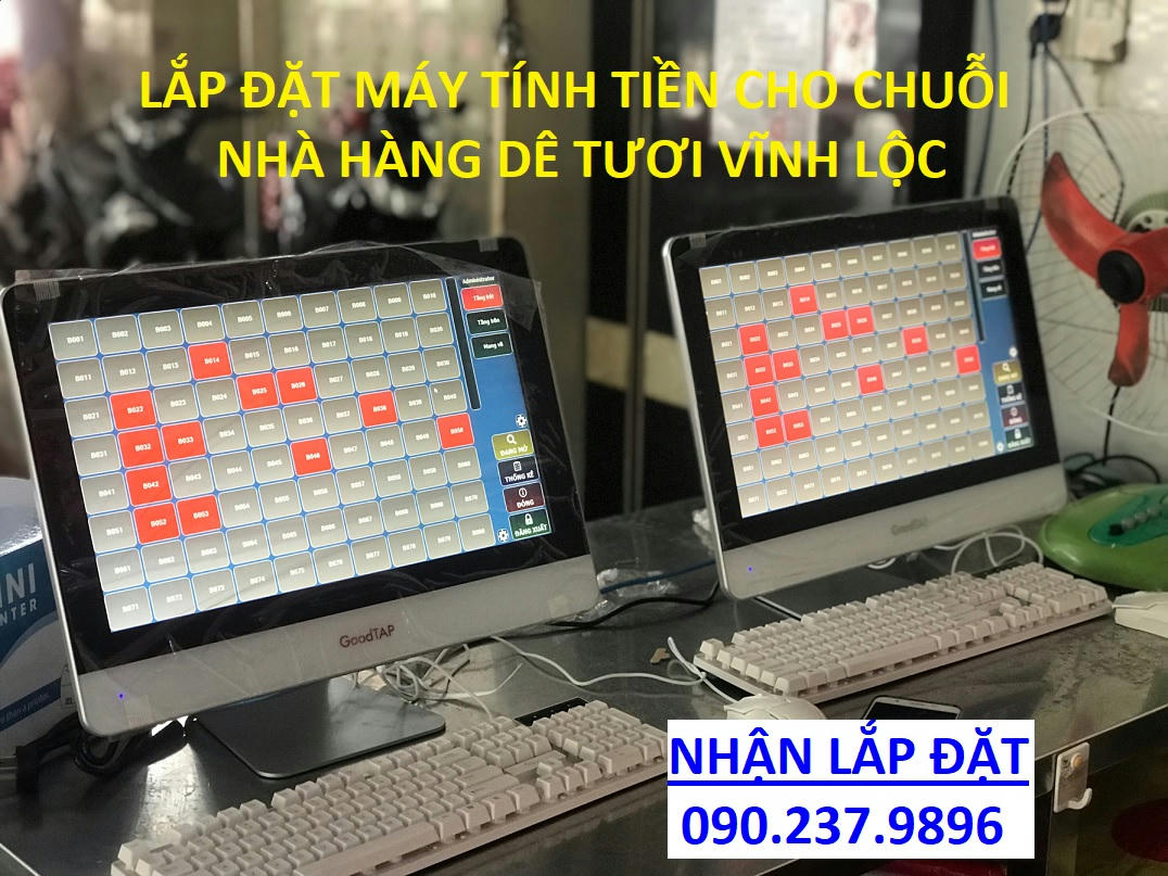 Lắp đặt máy tính tiền cho chuỗi nhà hàng dê tươi tại Tphcm