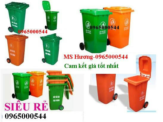 bán thùng rác - thùng rác công cộng 120 lít, thùng rác 240 lít, xe gom rác
