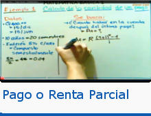 Pago o Renta Parcial