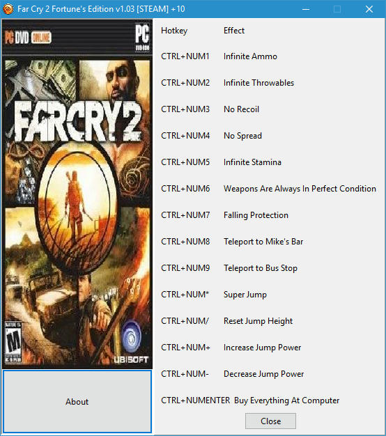 Cheats e Trainers para Far Cry 2: Fortune's Edition no PC - WeMod