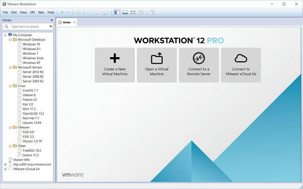 VMware Workstation Pro 12.1.1 Key Bản Quyền Tạo máy ảo cho Window