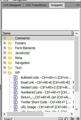 snippets folder