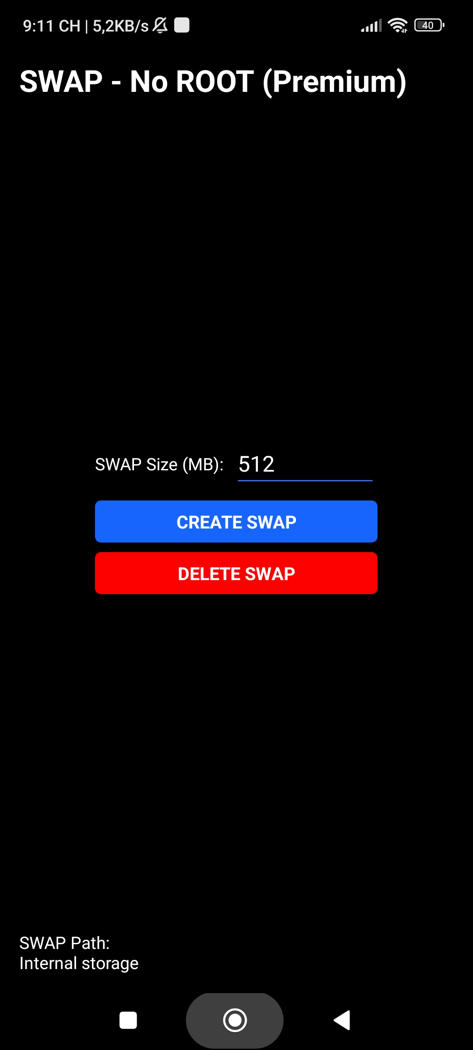 [App Android] SWAP - No ROOT