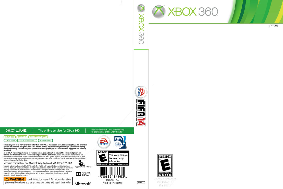 xbox one template