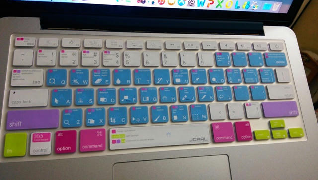 Case Macbook pro Retina 13 JCPAL , lót phím JCPAL hỗ trợ Photoshop - 15