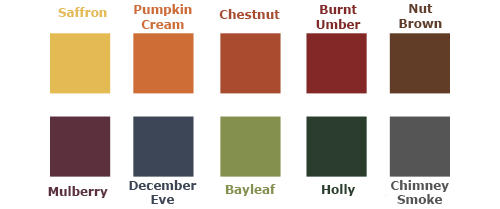 Autumn Swatches with Names