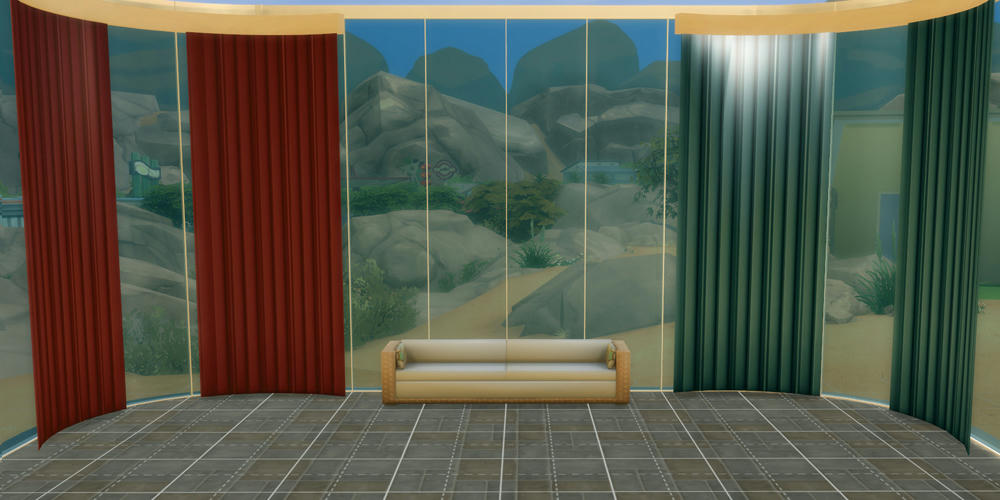 Curtains for Curved Walls Sims 4 Studio