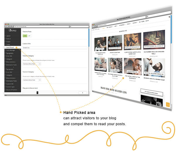 Banu WordPress Theme - Hand Picked Featured Posts Area