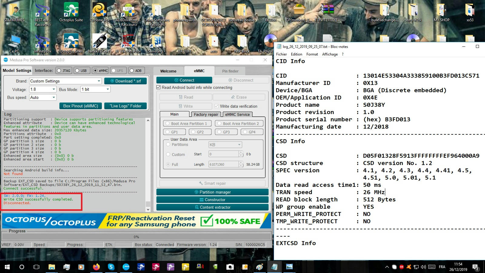 1st World JKM-LX1 REPAIR Done by changing Rubbish Micron eMMC to Samsung  64GB - GSM-Forum