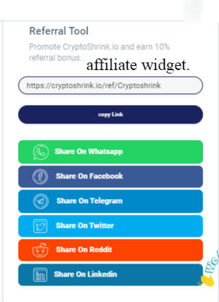 How to earn on Cryptoshrink affiliate program 