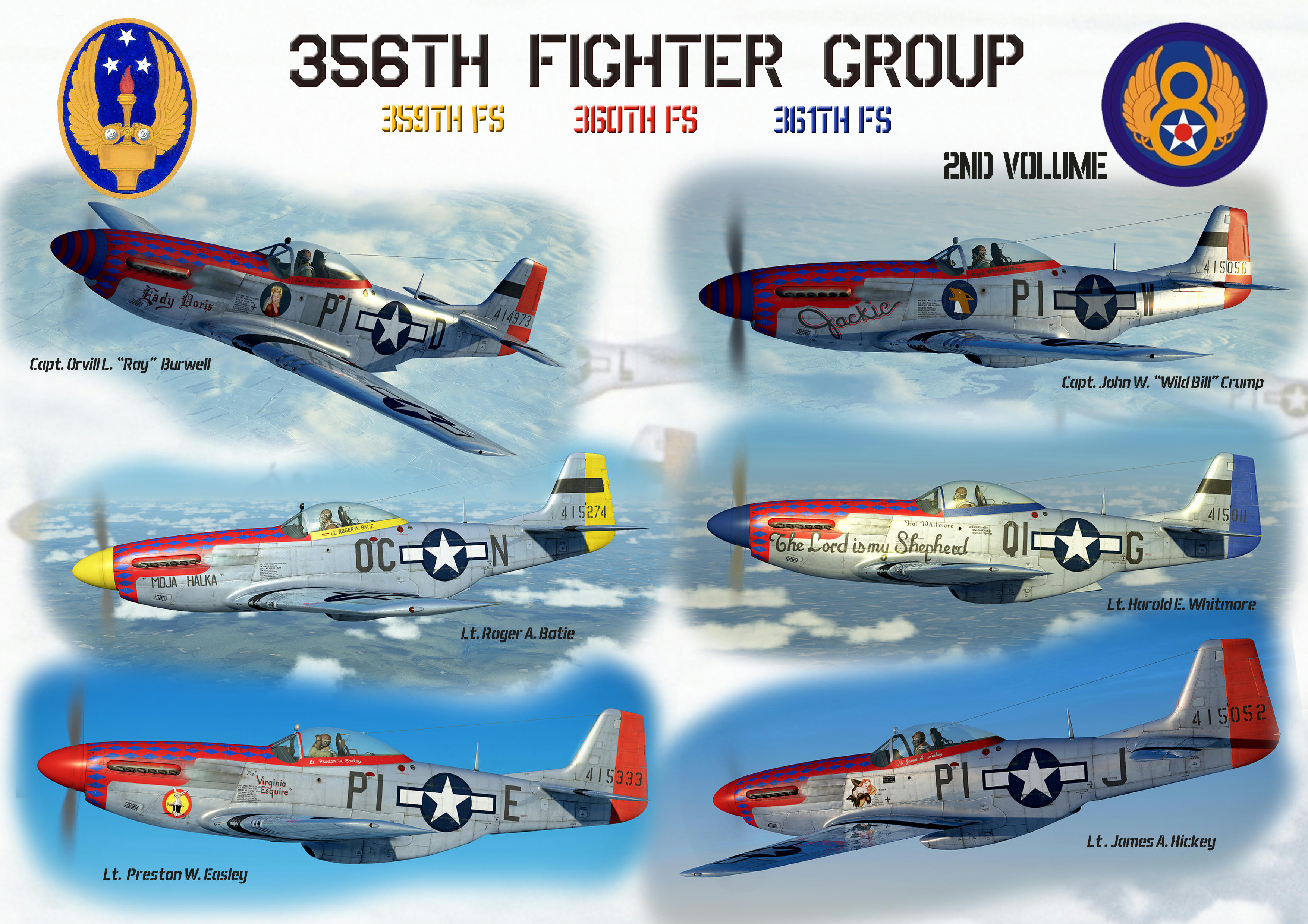 Pack p-51D - 356th Fighter Group (8th U.S.Air Forces)- European Theatre of ...