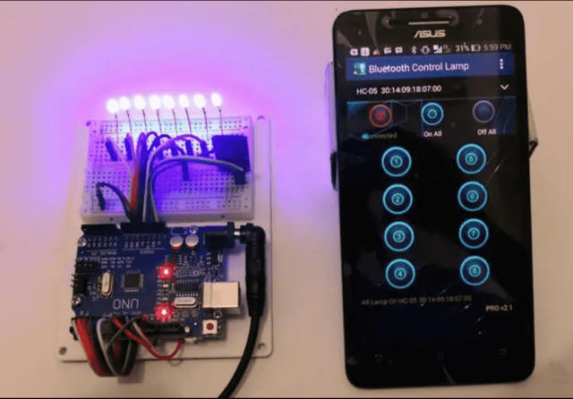 Bluetooth Controller 8 Lamp