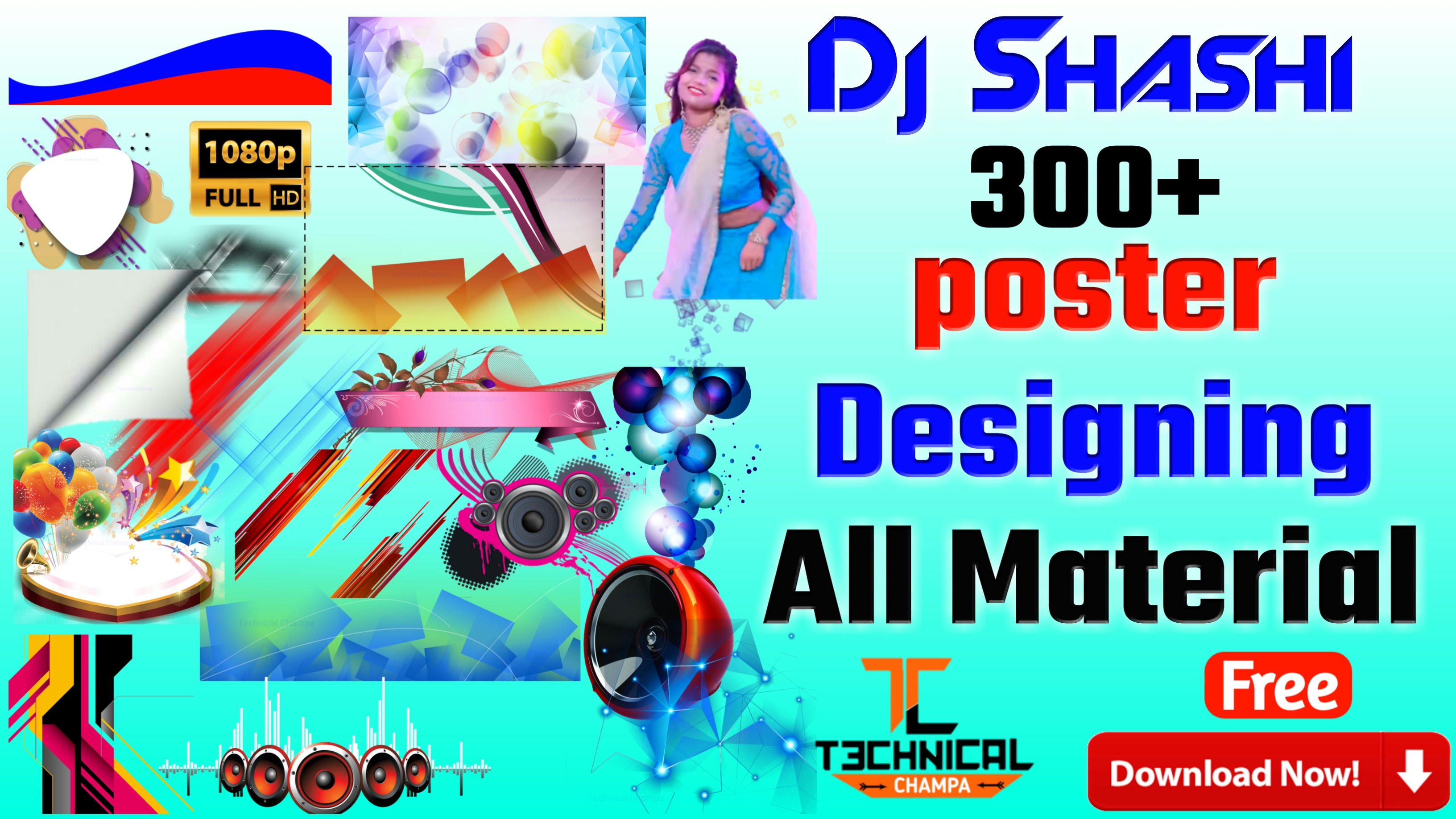 1st Folder Dj Shashi Poster All Png { Technical Champa }