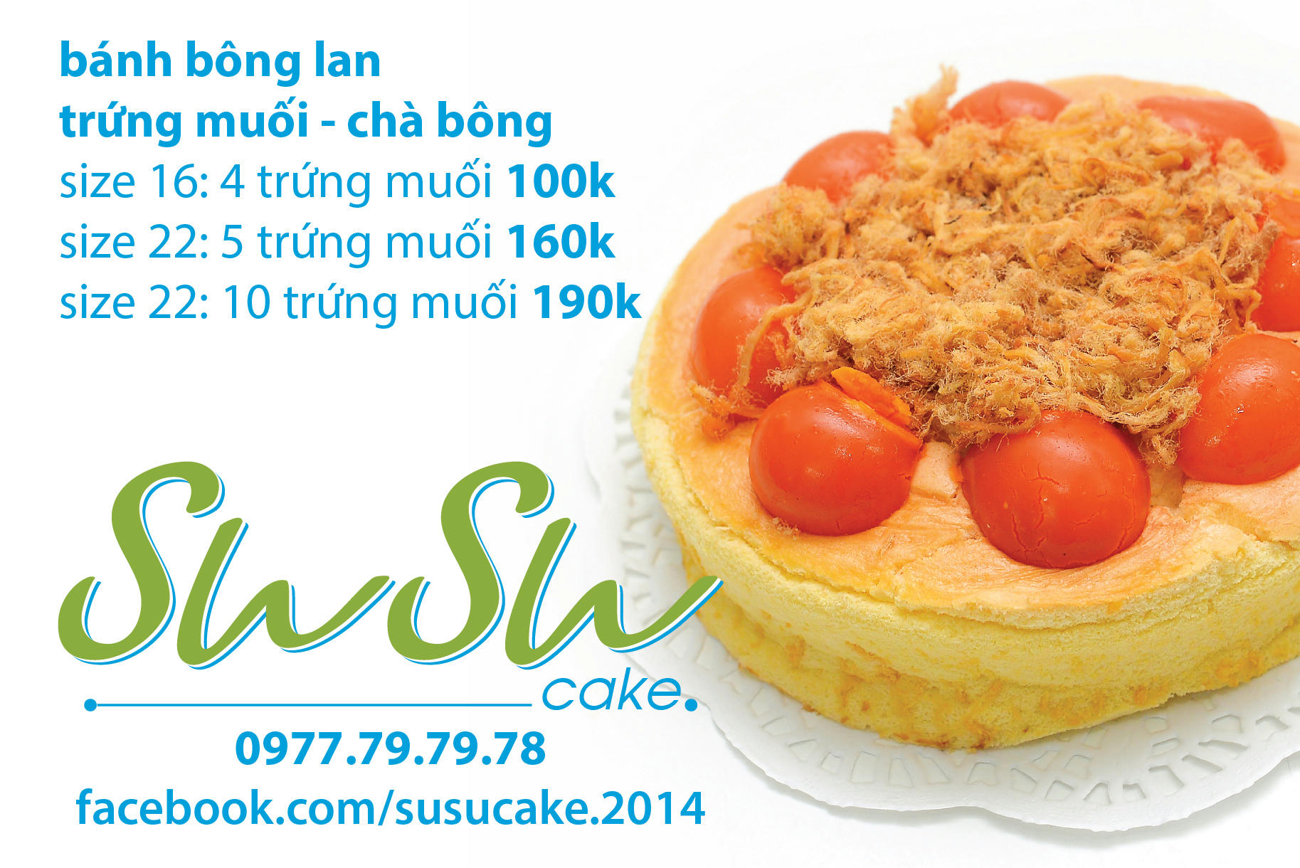 Bánh Bông Lan Trứng Muối Susucake