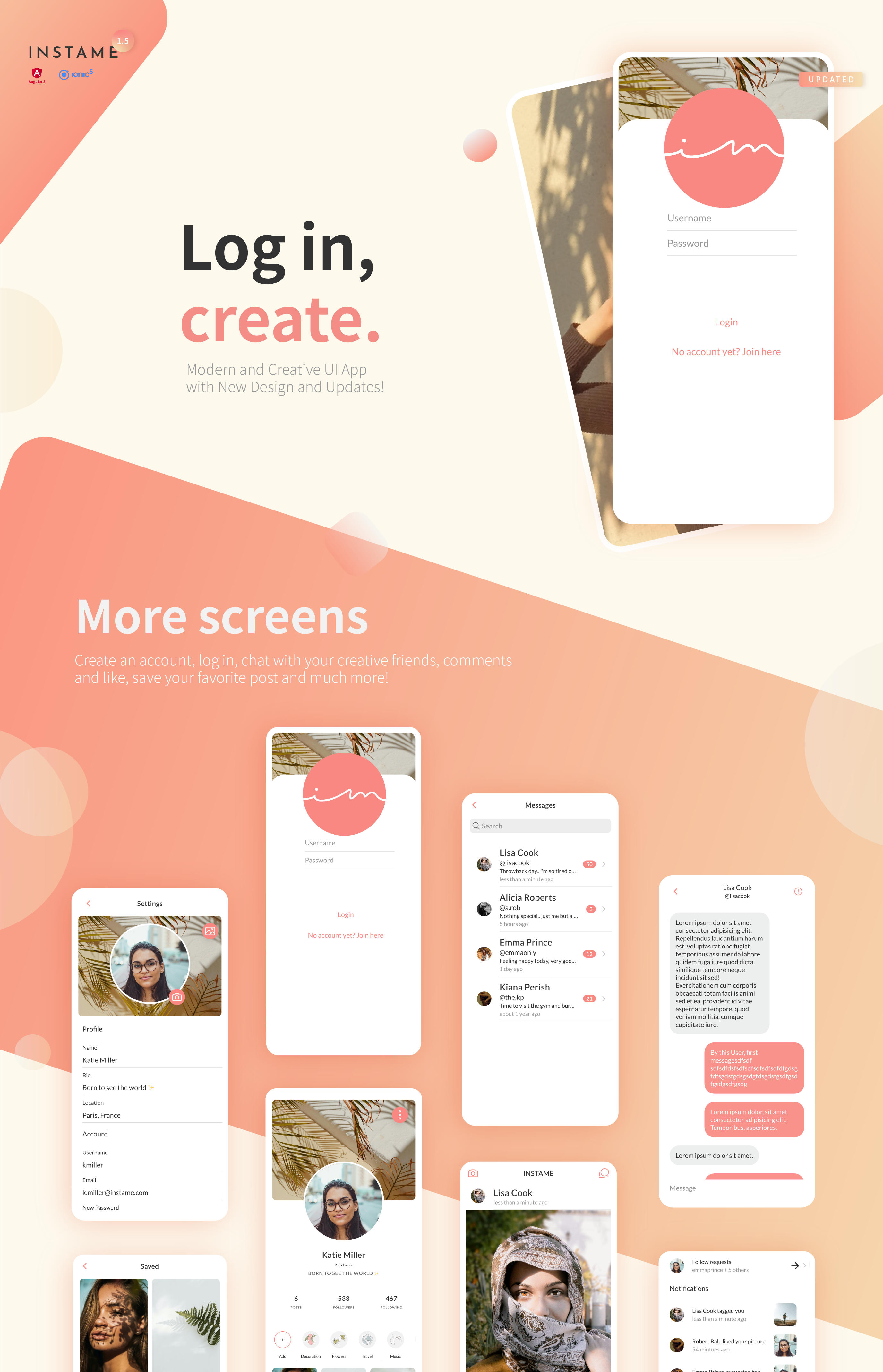 InstaMe - iOS & Android Social Instagram Platform
