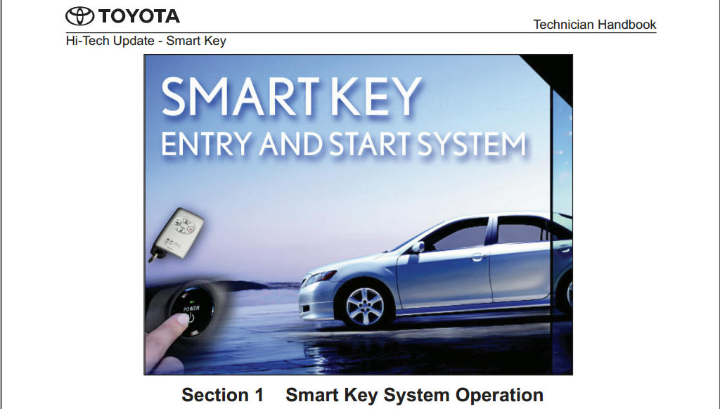 Tài Liệu Toyota Smart Key System Training Diễn đàn kỹ thuật xe ô tô