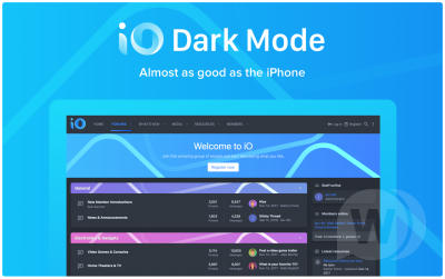 اطلاعات بیشتر در مورد "قالب iO Dark Mode ThemeHouse لاتین"