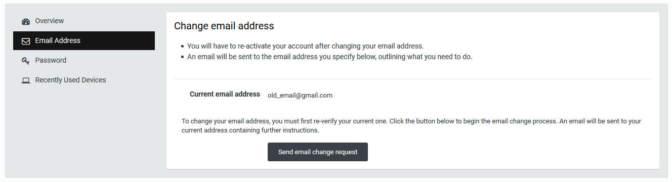 اطلاعات بیشتر در مورد "افزونه Secure Email Change"