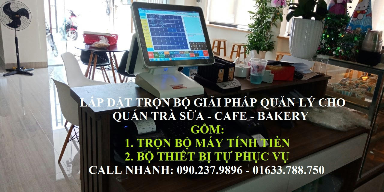 THIẾT BỊ TỰ PHỤC VỤ CHO QUÁN TRÀ SỮA TẠI ĐỒNG NAI