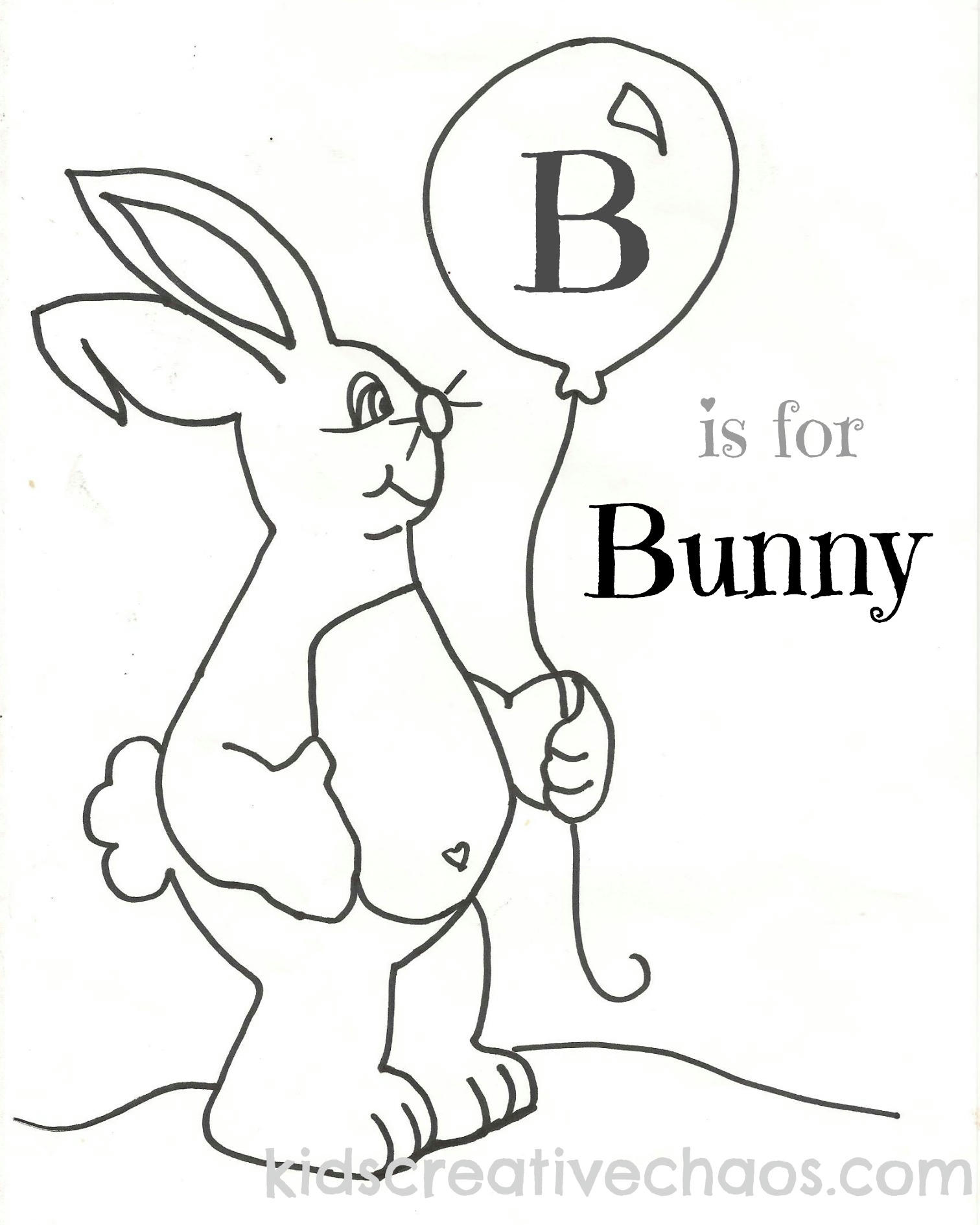 baby bunny coloring pages printable - photo #50