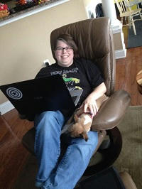 Jennifer Cosgrove - Chair & Dog pic