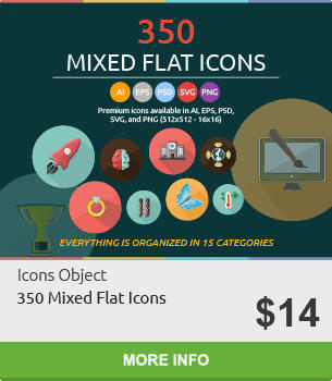 350 Mixed Flat Icons