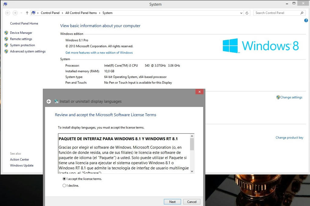 Windows 8.1 RTM x64 Language Pack Español