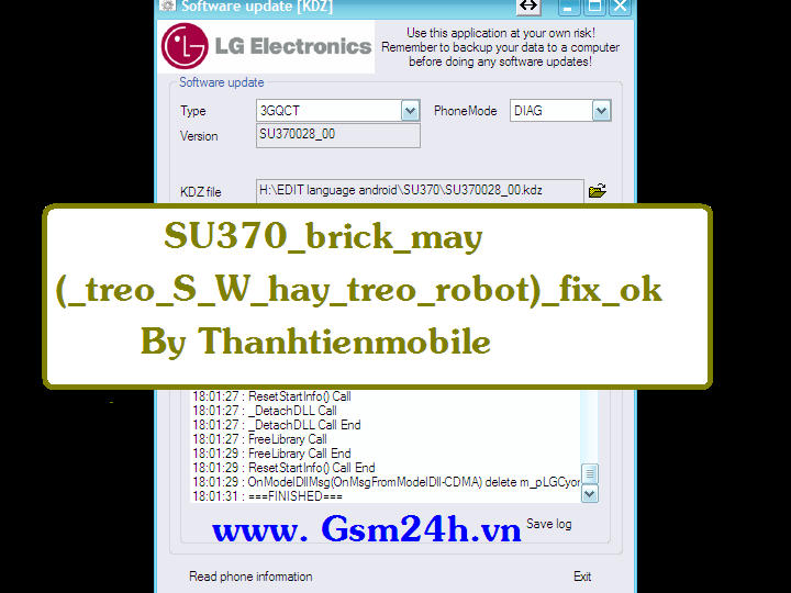 SU370 treo robot ( S/W) đã fix thành công