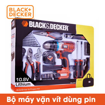 Bộ máy vặn vít dùng Pin Black Decker 10.8v có phụ kiện