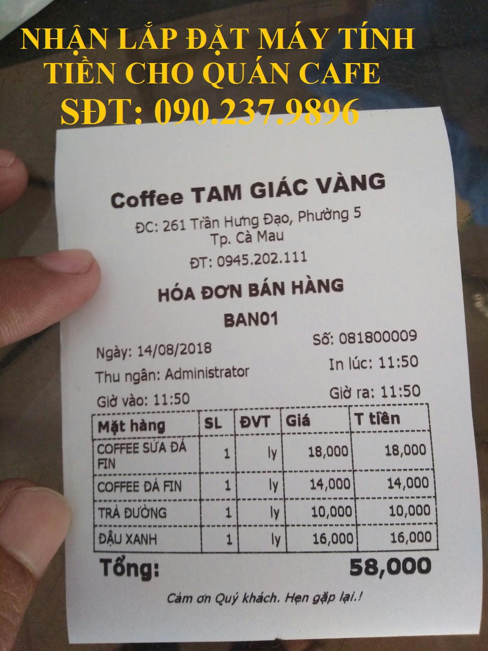 Ban may tinh tien pos cho quan cafe tai quan 6