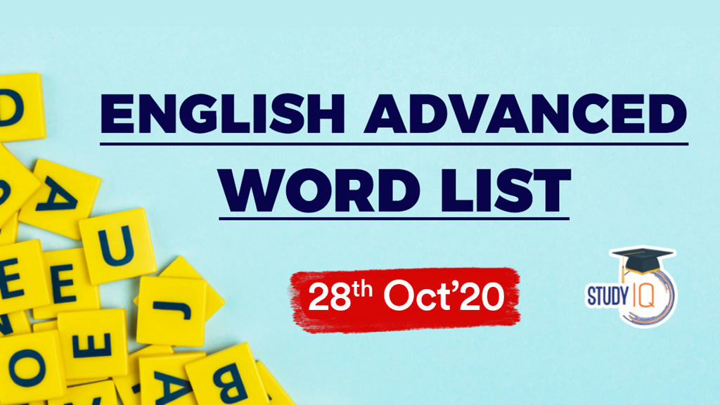 Current Affairs Daily Word List Free PDF Download 28th Oct 19