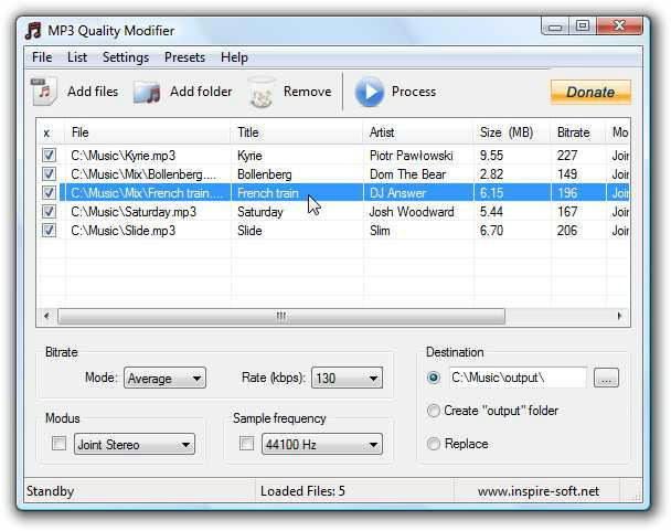 اطلاعات بیشتر در مورد "نرم افزار تغییر کیفیت آهنگ - MP3 Quality Modifier"