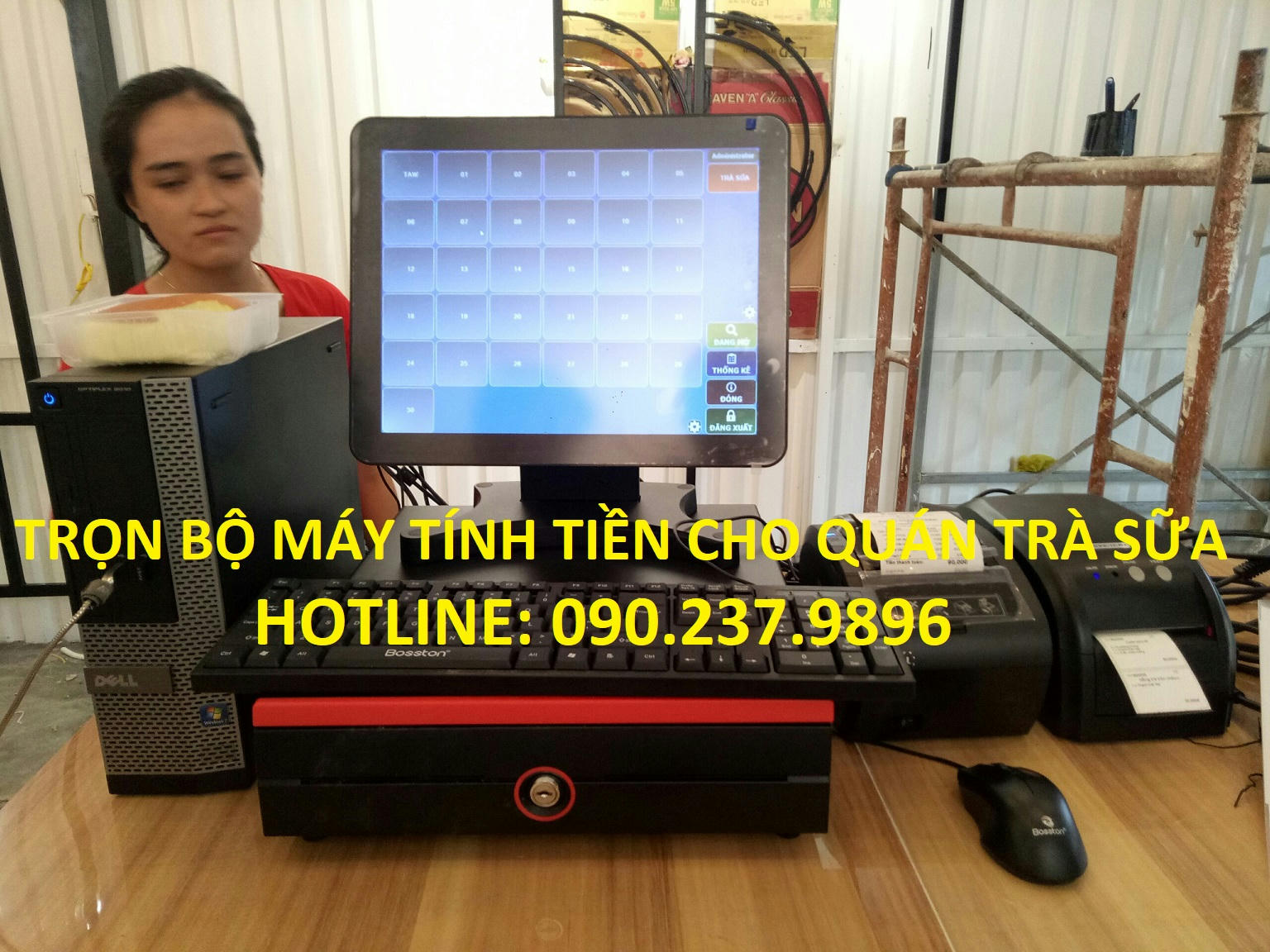 Cung cấp máy tính tiền in bill cho quán cafe tại Thái Bình