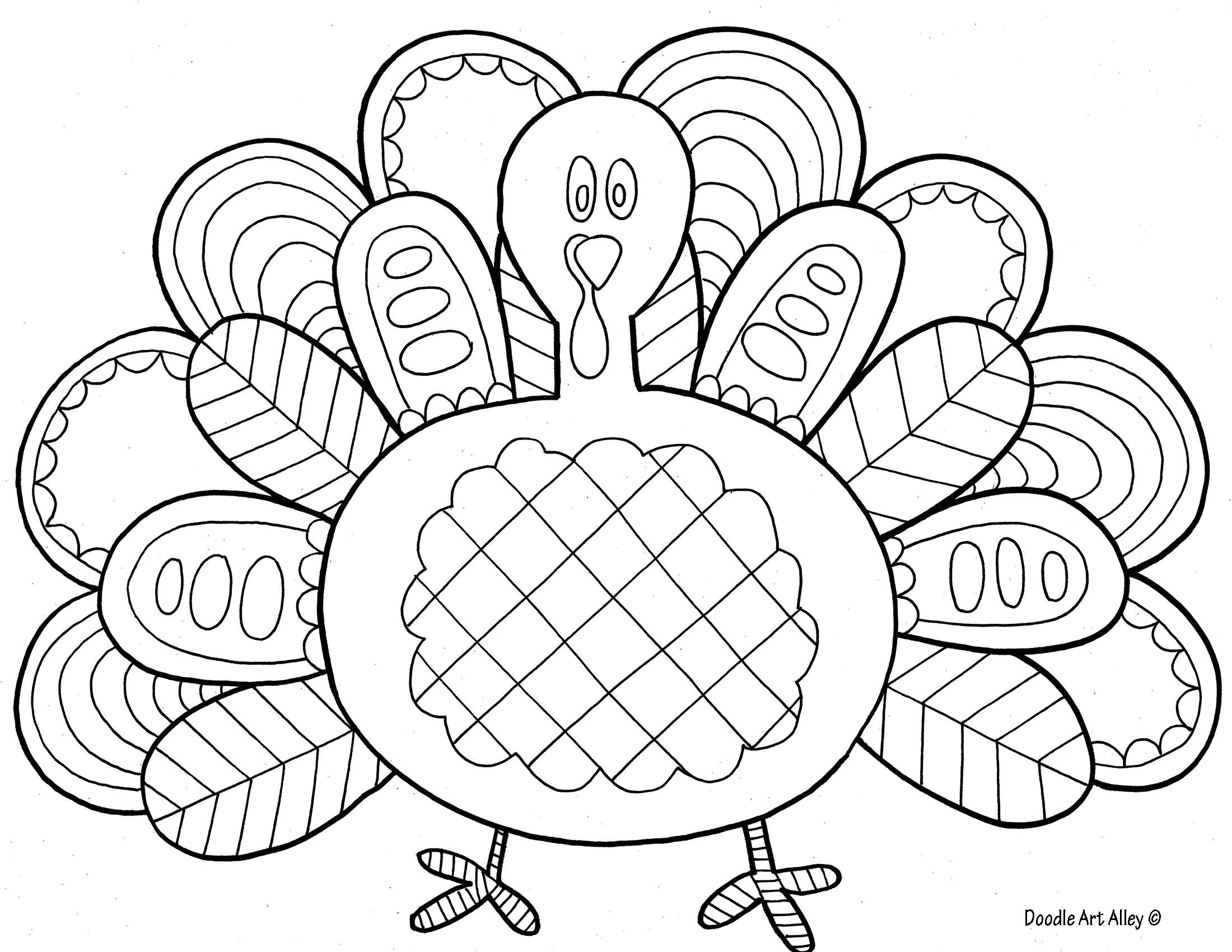 Turkey Coloring Pages | Munchkins and Mayhem