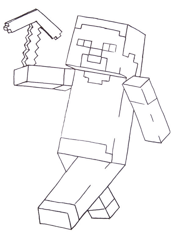 minecraft coloring pages - photo #7