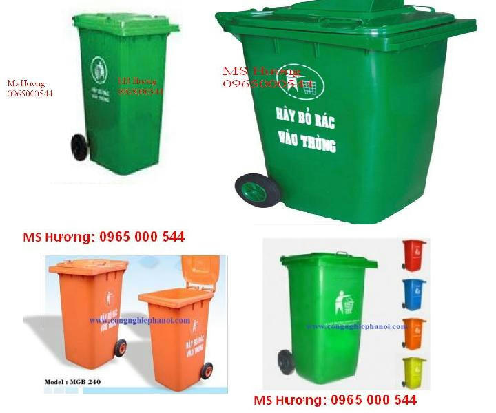 chyên thùng rác - thùng rác công cộng hdpe, composite (95l-240l), xe gom rác