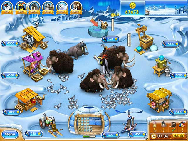 เกมส์ Farm Frenzy 3 - Ice Age ภาพตัวอย่าง 02 Farm Frenzy 3 - Ice Age ภาพตัวอย่าง 02
