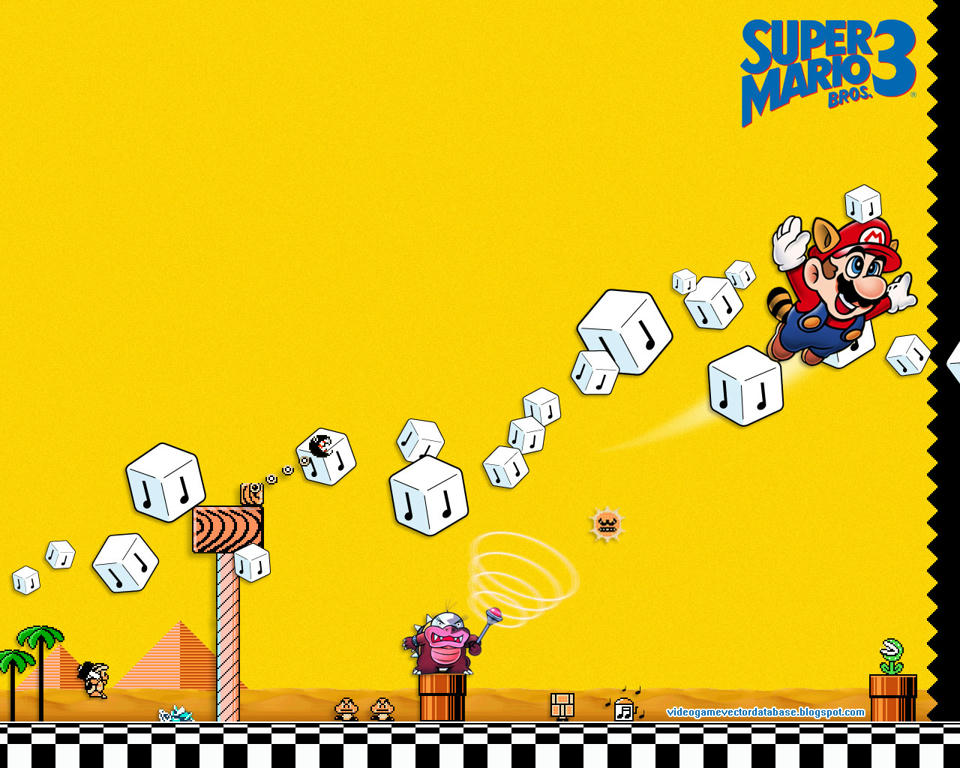 Mario 3 wallpaper 1280x1024