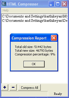 Compress your Web pages with HTML Compressor