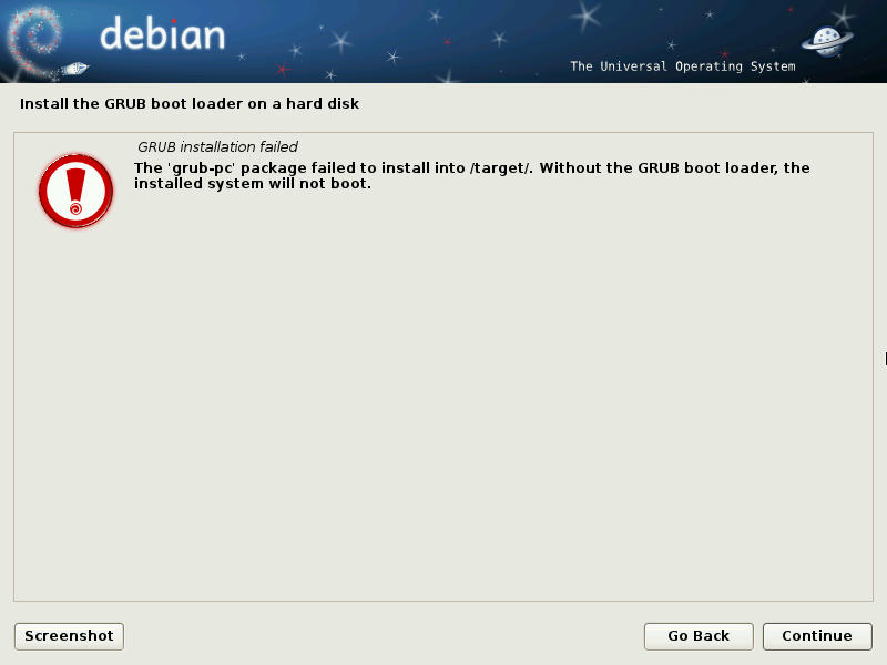 install-the-grub-boot-loader-on-a-hard-disk-failed