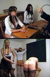 Spanked and Caned in Detention