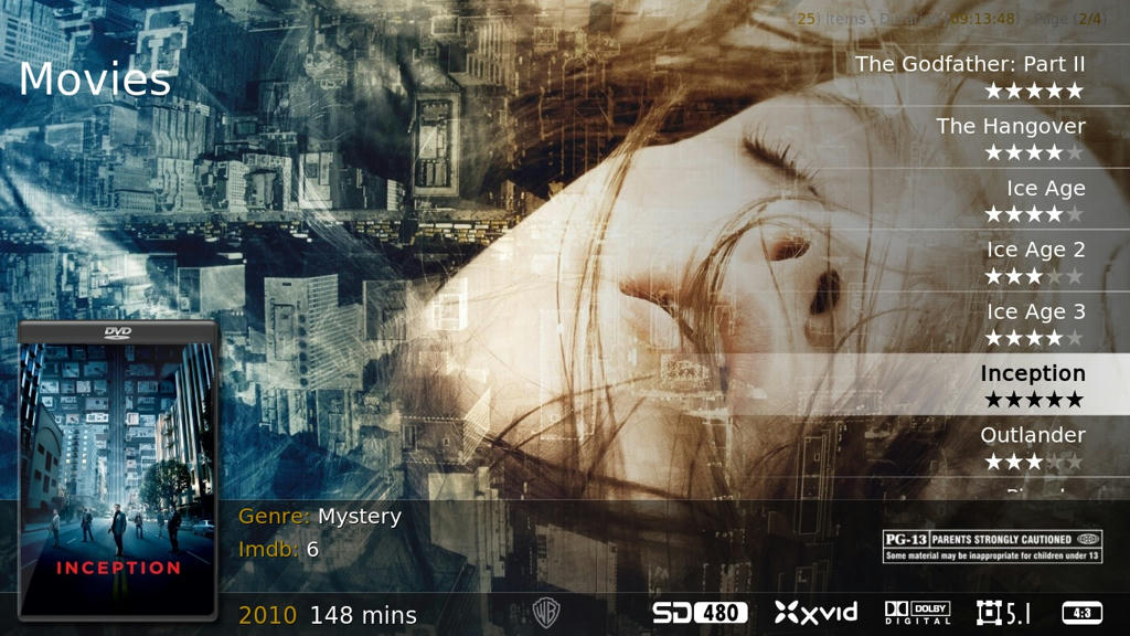 Smaller Font for TV Shows: