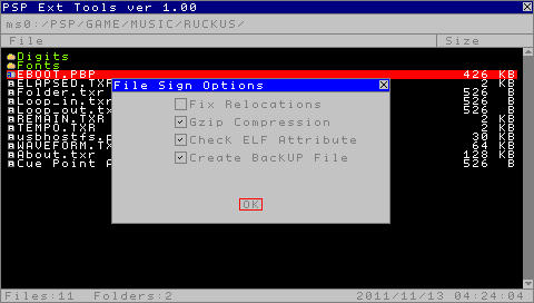 PSP EXTRA TOOL / PSPEXT v100 eng