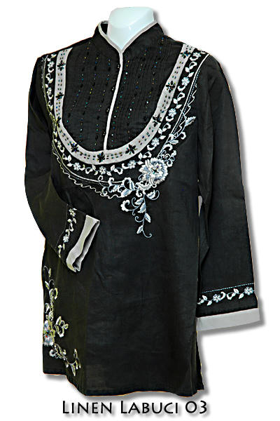 Muslimah Fashion Blogger on Muslimah Fashion House  Exclusive Linen Embroidered Blouse