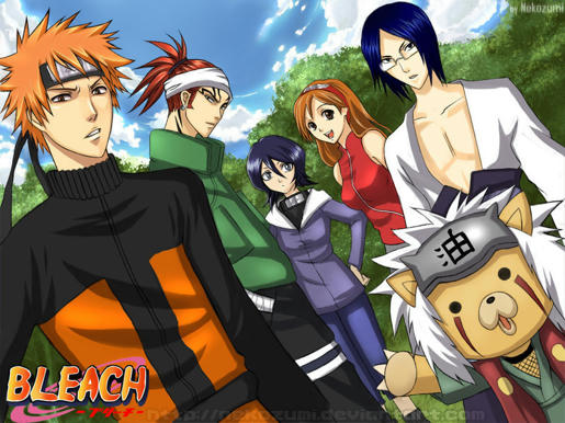 naruto bleach kurusaki ichigo kon wallpaper