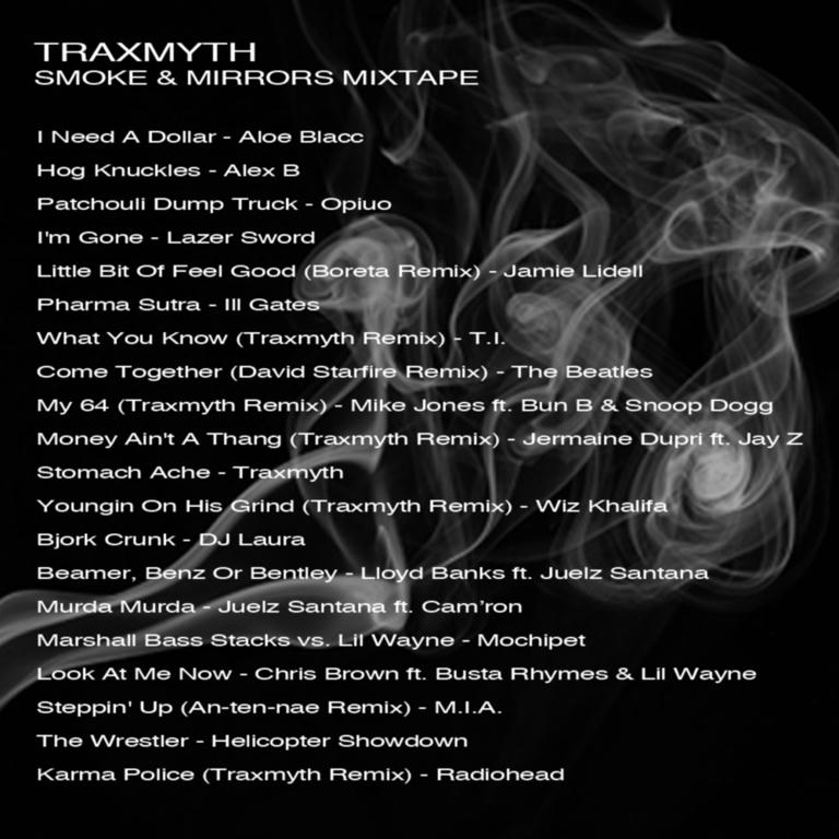 Smoke & Mirrors Mixtape back art